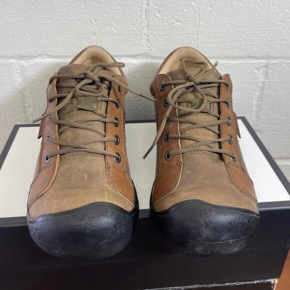 Keen 1247 SHTK Brown Leather Cycling Shoes Sneakers Men's Size 11 US/10 UK - Picture 1 of 11